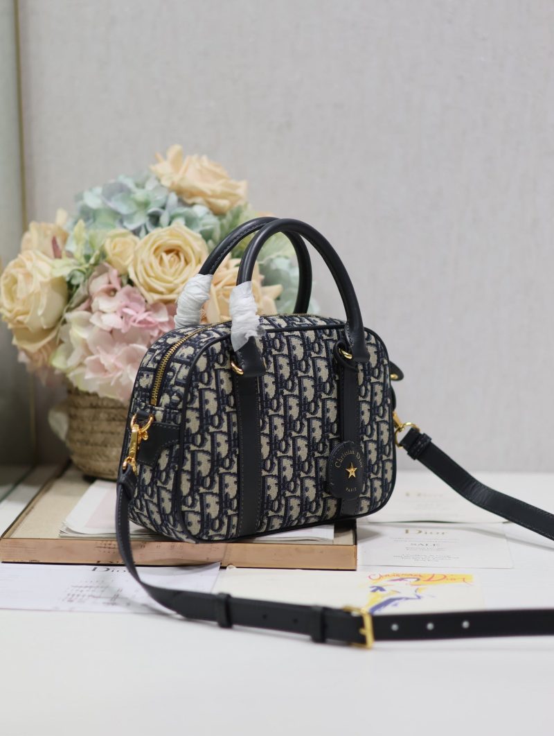 20240607_i1717745790_6266_2_jpg SMALL 25 D-VIBE BOWLING BAG IN BLUE MONOGRAM OBLIQUE JACQUARD