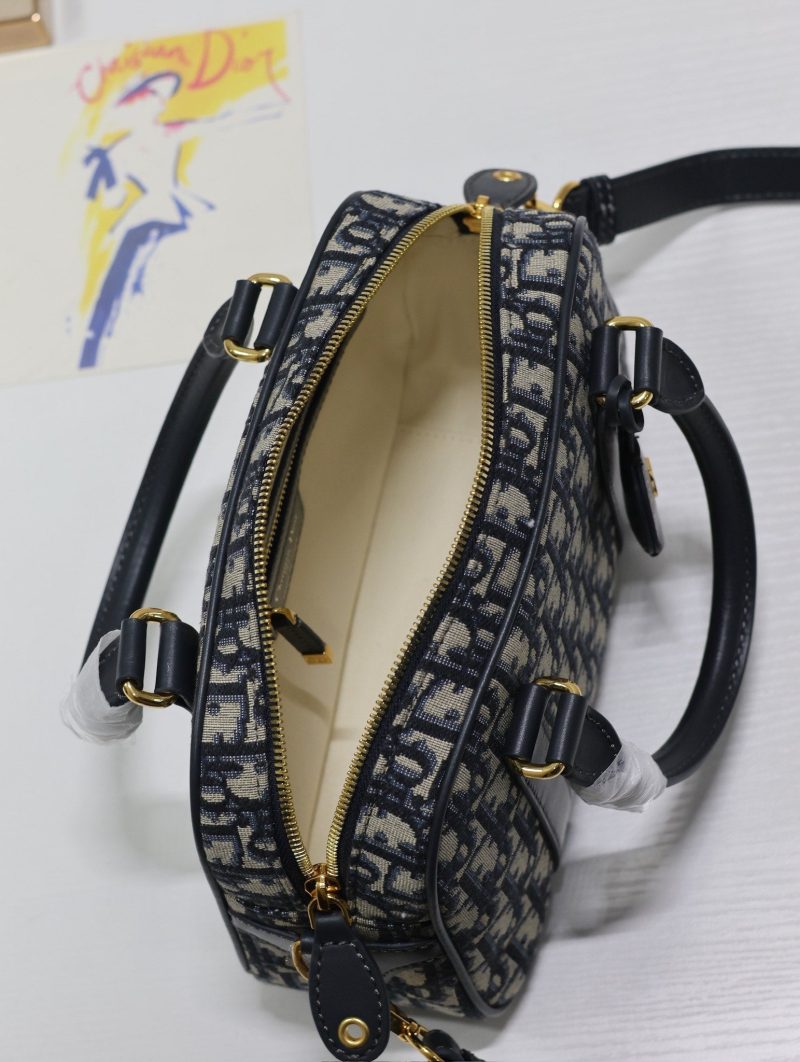 20240607_i1717745790_7802_7_jpg SMALL 25 D-VIBE BOWLING BAG IN BLUE MONOGRAM OBLIQUE JACQUARD