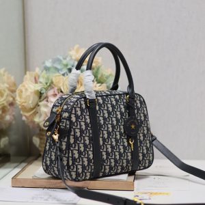 20240607_i1717746222_2891_1_jpg MEDIUM 31 D-VIBE BOWLING BAG IN BLUE MONOGRAM OBLIQUE JACQUARD