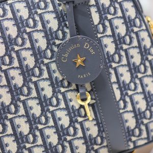 20240607_i1717746222_5114_4_jpg MEDIUM 31 D-VIBE BOWLING BAG IN BLUE MONOGRAM OBLIQUE JACQUARD