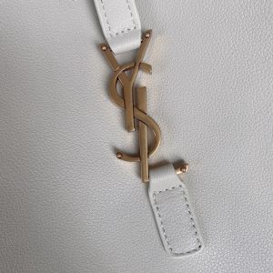 le 5a7 large 30cm white calfskin