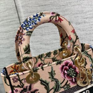 CD Floral Pollen 24 Lady Dior Bag Canvas 336648