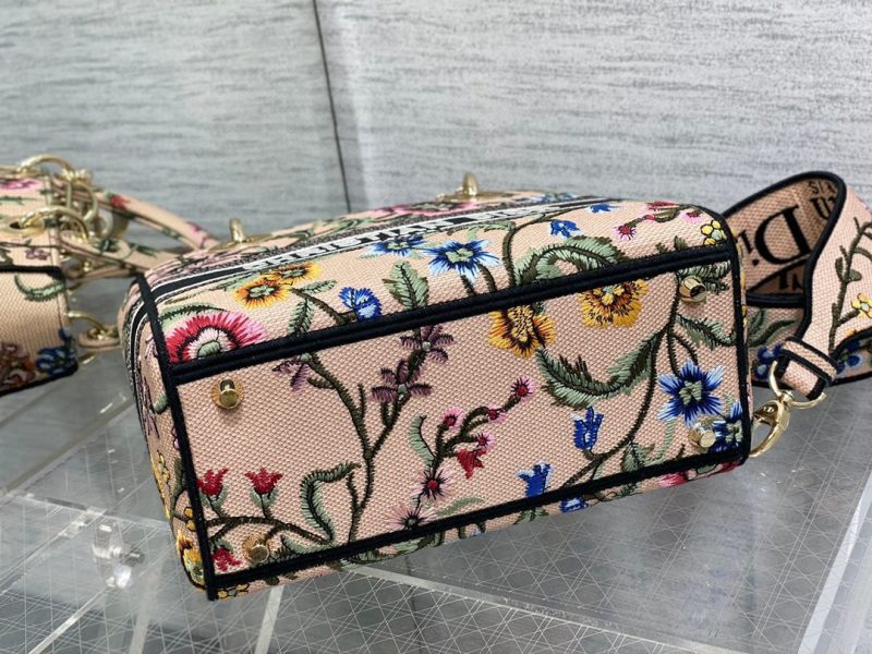 CD Floral Pollen 24 Lady Dior Bag Canvas 336648