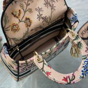 CD Floral Pollen 24 Lady Dior Bag Canvas 336648
