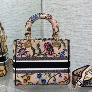 CD Floral Pollen 24 Lady Dior Bag Canvas 336648