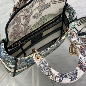 CD Travel Star Green 24 Lady Dior Bag Canvas 336666