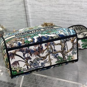 CD Travel Star Green 24 Lady Dior Bag Canvas 336666