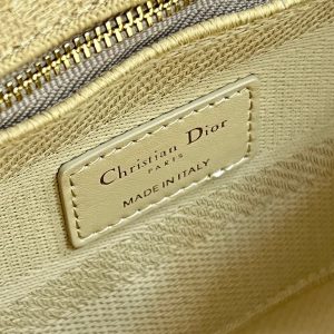 CD Mesh Apricot 24 Lady Dior Bag Canvas 336673