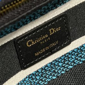 CD Flower Black Lady Dior Bag Canvas 336670