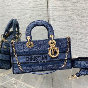 CD Denim Blue Tiger 26 Lady D-Joy Bag Canvas 336633