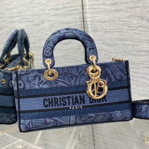 CD Denim Blue Tiger 26 Lady D-Joy Bag Canvas 336633