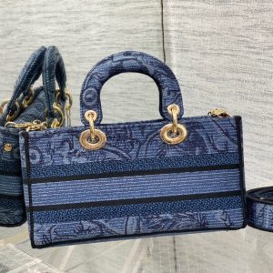 CD Denim Blue Tiger 26 Lady D-Joy Bag Canvas 336633