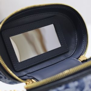 CARO MINI 16 VANITY CASE IN CERULEAN BLUE MONOGRAM DENIM