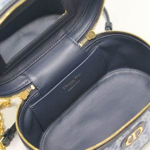 CARO SMALL 20 VANITY CASE IN CERULEAN BLUE MONOGRAM DENIM