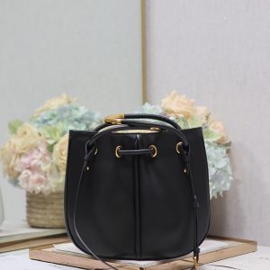 MINI 27 NOLITA BAG IN BLACK SMOOTH CALFSKIN