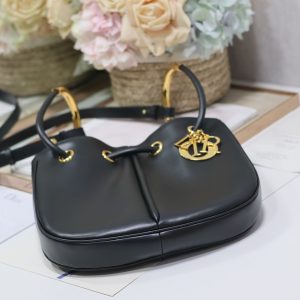 MINI 27 NOLITA BAG IN BLACK SMOOTH CALFSKIN