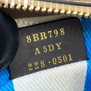 MINI ROLL BAG 15 OCEAN BLUE MIX WHITE FF JACQUARD FABRIC