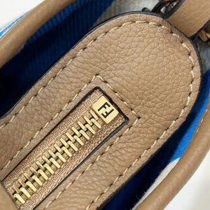 MINI ROLL BAG 15 OCEAN BLUE MIX WHITE FF JACQUARD FABRIC