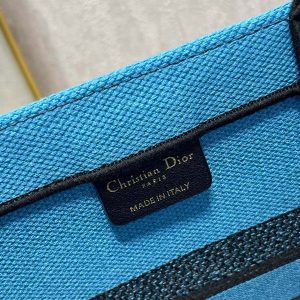 CD Zebra Book Tote Bag Blue Canvas 336519