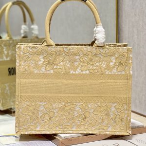 CD Mesh apricot Book Tote Bag Canvas 336534