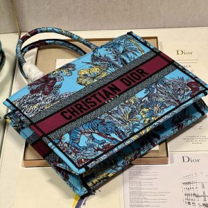 CD Elephant Blue Book Tote 36cm Bag Canvas 336549