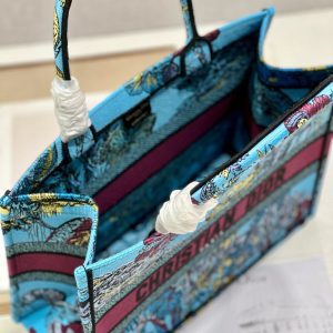 CD Elephant Blue Book Tote 36cm Bag Canvas 336549