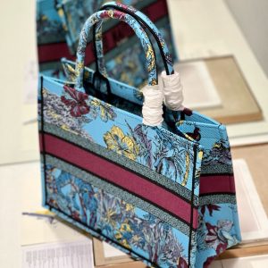 CD Elephant Blue Book Tote 36cm Bag Canvas 336549