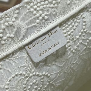 CD Mesh White Book Tote 42cm Bag Canvas 336561