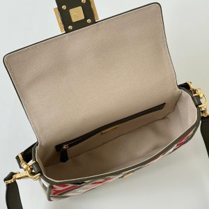 20240816_i1723778982_1533_7_jpg BAGUETTE CANVAS 27 BAG WITH MULTICOLOUR FF EMBROIDERY GOLD HARDWARE