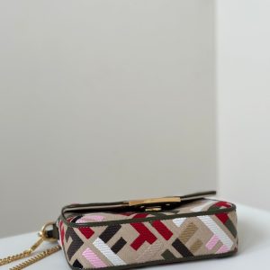20240816_i1723779852_2388_3_jpg BAGUETTE CANVAS 19 BAG WITH MULTICOLOUR FF EMBROIDERY GOLD HARDWARE