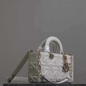 20240819_i1724050196_1519_3_jpg Lady D-Joy Bag 26 White Graphic Lambskin