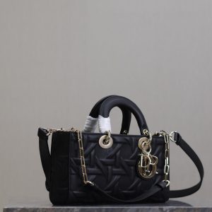 20240819_i1724050853_1006_3.jpg_1 Lady D-Joy Bag 26 Black Graphic Lambskin