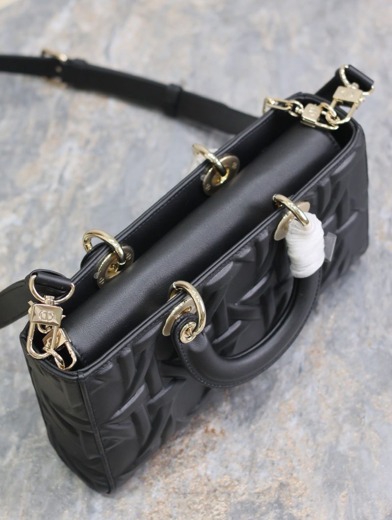 20240819_i1724050853_1043_6.jpg_1 Lady D-Joy Bag 26 Black Graphic Lambskin