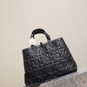 MEDIUM 37 TOUJOURS BAG IN BLACK CANNAGE GRAPHIC LAMBSKIN