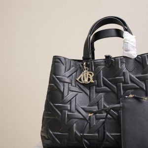 MEDIUM 37 TOUJOURS BAG IN BLACK CANNAGE GRAPHIC LAMBSKIN