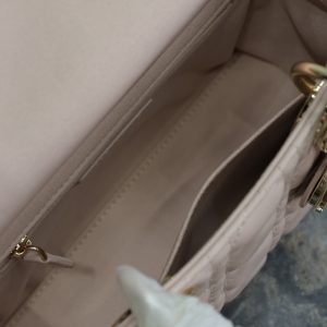 Lady Bag 17cm Pink Pale Green Lambksin