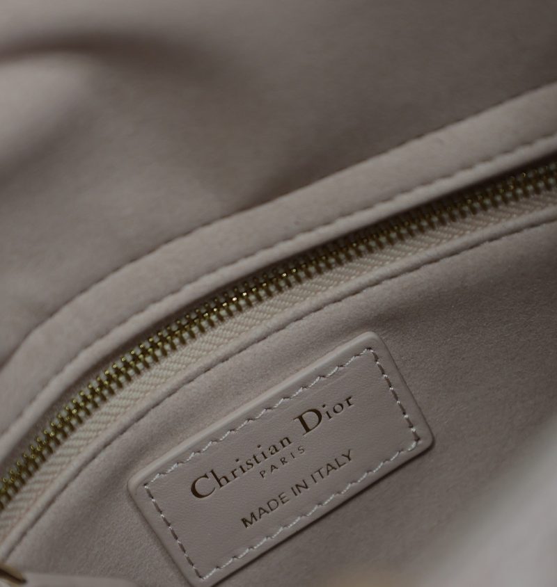 Lady Bag 17cm Pink Pale Green Lambskin