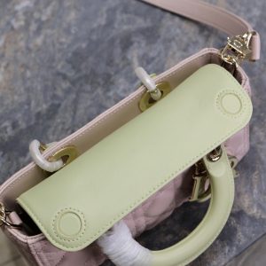 20240914_i1726293988_18_7_jpg Lady D-Joy Bag 22 Pink Pale Green Lambskin