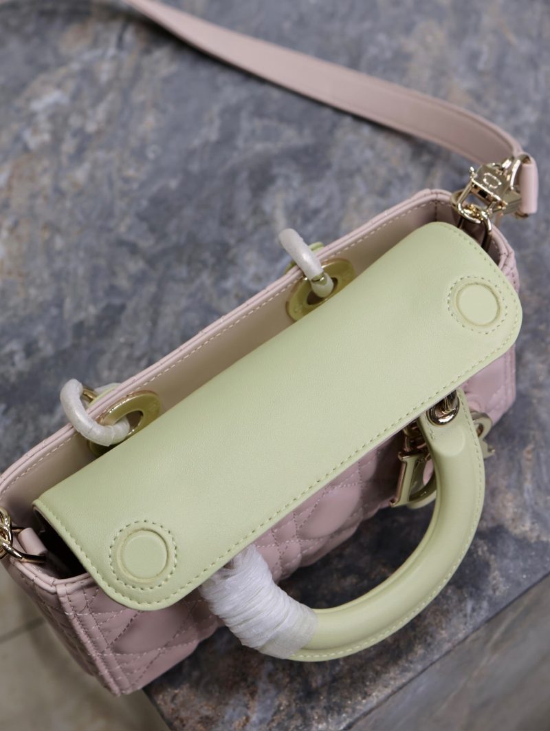 20240914_i1726293988_18_7_jpg Lady D-Joy Bag 22 Pink Pale Green Lambskin