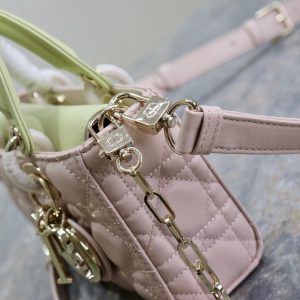 20240914_i1726293988_4662_5_jpg Lady D-Joy Bag 22 Pink Pale Green Lambskin