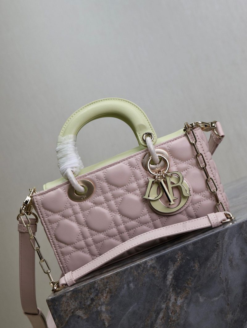 20240914_i1726293988_4898_1_jpg Lady D-Joy Bag 22 Pink Pale Green Lambskin
