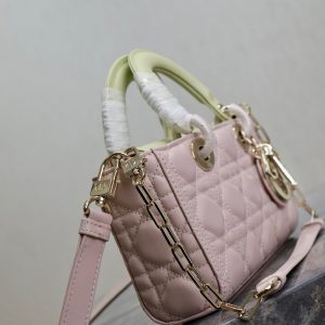 20240914_i1726293988_6038_3_jpg Lady D-Joy Bag 22 Pink Pale Green Lambskin