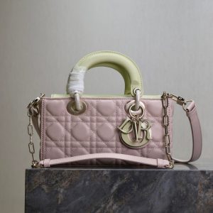20240914_i1726293988_8880_0_jpg Lady D-Joy Bag 22 Pink Pale Green Lambskin