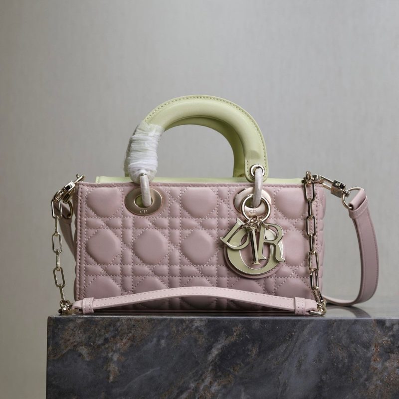 20240914_i1726293988_8880_0_jpg Lady D-Joy Bag 22 Pink Pale Green Lambskin
