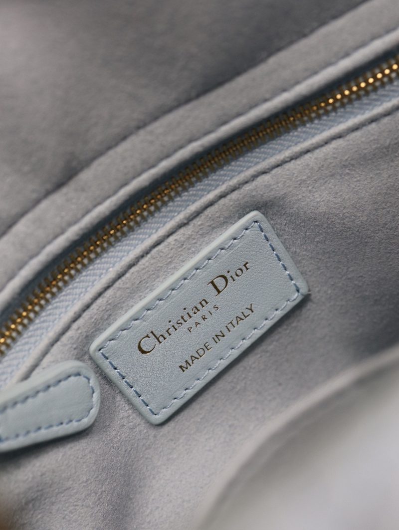 Lady Bag 17cm Celeste Blue Pale Green Lambksin