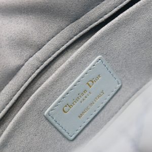 Lady D-Joy Bag 22 Celeste Blue Pale Green Lambskin