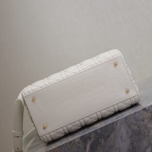 20240914_i1726302883_1971_5_jpg Lady Bag 20cm White Black Lambskin