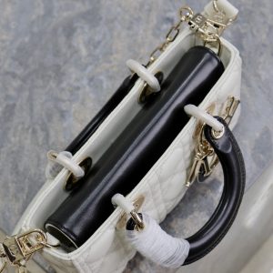 20240914_i1726302954_6583_6_jpg Lady D-Joy Bag 22 White Black Lambskin