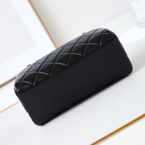 CC 24K Bowling Bag 25cm Black Waxed Lambskin