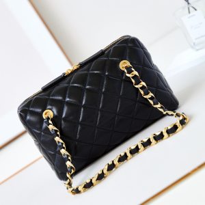 CC 24K Bowling Bag 25cm Black Waxed Lambskin